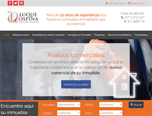 Tablet Screenshot of luqueospina.com